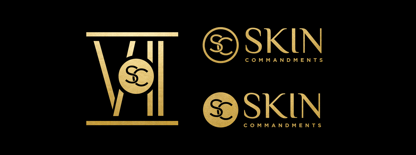 Skin Commandments - Logo Lock ups Gold & Black