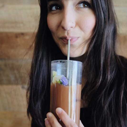 girl drinking coffee small